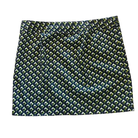LOFT Black and Green Mini Pencil Skirt for Night Out - Picture 2 of 6